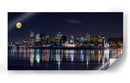 Reflejos de la ciudad a la luz de la luna - YuppiDu | Cuadro decorativo de Canvas Lab