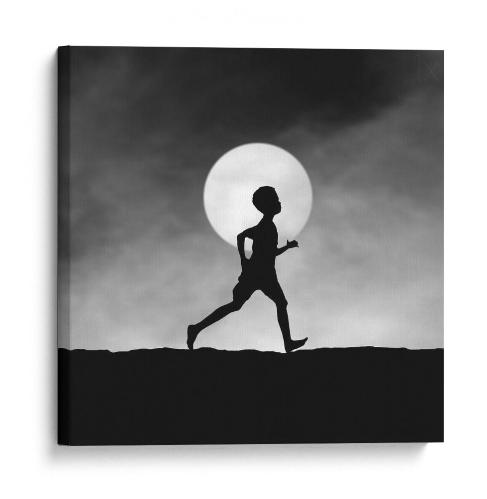 Paseo con la luna llena - Hengki Lee | Cuadro decorativo de Canvas Lab