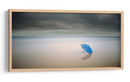 Sombrilla azul solitaria - Paulo Dias | Cuadro decorativo de Canvas Lab