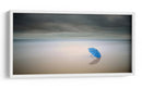 Sombrilla azul solitaria - Paulo Dias | Cuadro decorativo de Canvas Lab