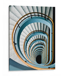 Escalera azul en espiral - Jef Van den | Cuadro decorativo de Canvas Lab