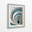 Escalera azul en espiral - Jef Van den | Cuadro decorativo de Canvas Lab