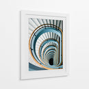 Escalera azul en espiral - Jef Van den | Cuadro decorativo de Canvas Lab