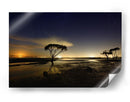 Reflejo costero bajo el cielo nocturno - Mel Brackstone | Cuadro decorativo de Canvas Lab