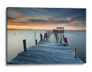 Puesta de sol en el muelle tranquilo - Rui David | Cuadro decorativo de Canvas Lab