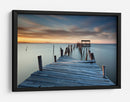 Puesta de sol en el muelle tranquilo - Rui David | Cuadro decorativo de Canvas Lab