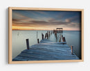 Puesta de sol en el muelle tranquilo - Rui David | Cuadro decorativo de Canvas Lab