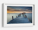 Puesta de sol en el muelle tranquilo - Rui David | Cuadro decorativo de Canvas Lab