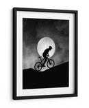 Ciclista de montaña a la luz de la luna - Hengki Lee | Cuadro decorativo de Canvas Lab