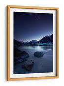 Lago de montaña iluminado por la luna - Yan Zhang | Cuadro decorativo de Canvas Lab