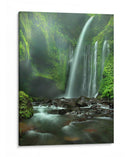 Arroyo con cascada de un verde exuberante - Adhi Prayoga | Cuadro decorativo de Canvas Lab