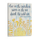 Palabras Del Día Soleado I - Grace Popp | Cuadro decorativo de Canvas Lab