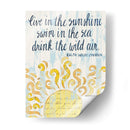 Palabras Del Día Soleado I - Grace Popp | Cuadro decorativo de Canvas Lab