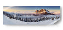 La montaña dorada sobre las nubes - Tomas Sereda | Cuadro decorativo de Canvas Lab