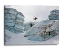 Esquiador saltando sobre el glaciar - Tristan Shu | Cuadro decorativo de Canvas Lab
