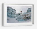 Esquiador saltando sobre el glaciar - Tristan Shu | Cuadro decorativo de Canvas Lab