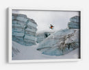 Esquiador saltando sobre el glaciar - Tristan Shu | Cuadro decorativo de Canvas Lab
