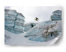 Esquiador saltando sobre el glaciar - Tristan Shu | Cuadro decorativo de Canvas Lab