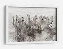 Caballos blancos en las aguas corrientes - Roman Golubenko | Cuadro decorativo de Canvas Lab