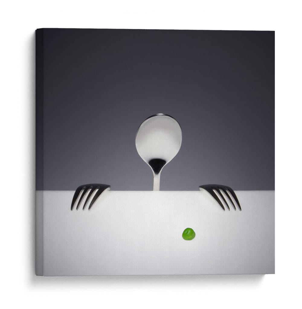 Pequeño invitado a la cena - Wieteke de Kogel | Cuadro decorativo de Canvas Lab