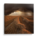 Relámpago sobre un campo de heno - Nicolas Schumacher | Cuadro decorativo de Canvas Lab