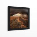 Relámpago sobre un campo de heno - Nicolas Schumacher | Cuadro decorativo de Canvas Lab