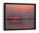 Flamencos al atardecer - Anna Cseresnjes | Cuadro decorativo de Canvas Lab