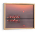 Flamencos al atardecer - Anna Cseresnjes | Cuadro decorativo de Canvas Lab