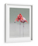 Gráciles flamencos rosados - Anna Cseresnjes | Cuadro decorativo de Canvas Lab