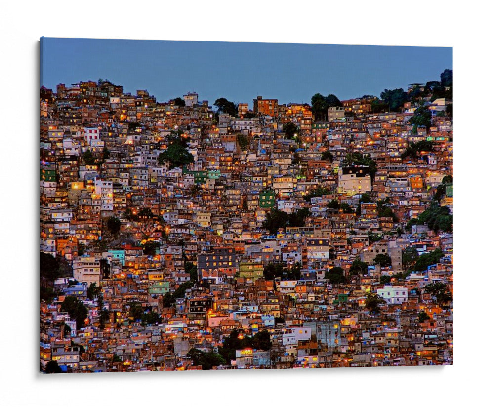 Luces de la favela de Río - Adelino Alves | Cuadro decorativo de Canvas Lab