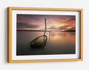 Puesta de sol con un barco hundido - Hugo Borges | Cuadro decorativo de Canvas Lab