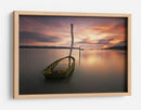 Puesta de sol con un barco hundido - Hugo Borges | Cuadro decorativo de Canvas Lab
