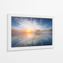 Amanecer brumoso sobre el lago - Martin Lutz | Cuadro decorativo de Canvas Lab