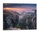 Amanecer en la montaña brumosa - Andreas Wonisch | Cuadro decorativo de Canvas Lab