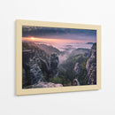 Amanecer en la montaña brumosa - Andreas Wonisch | Cuadro decorativo de Canvas Lab