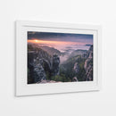 Amanecer en la montaña brumosa - Andreas Wonisch | Cuadro decorativo de Canvas Lab