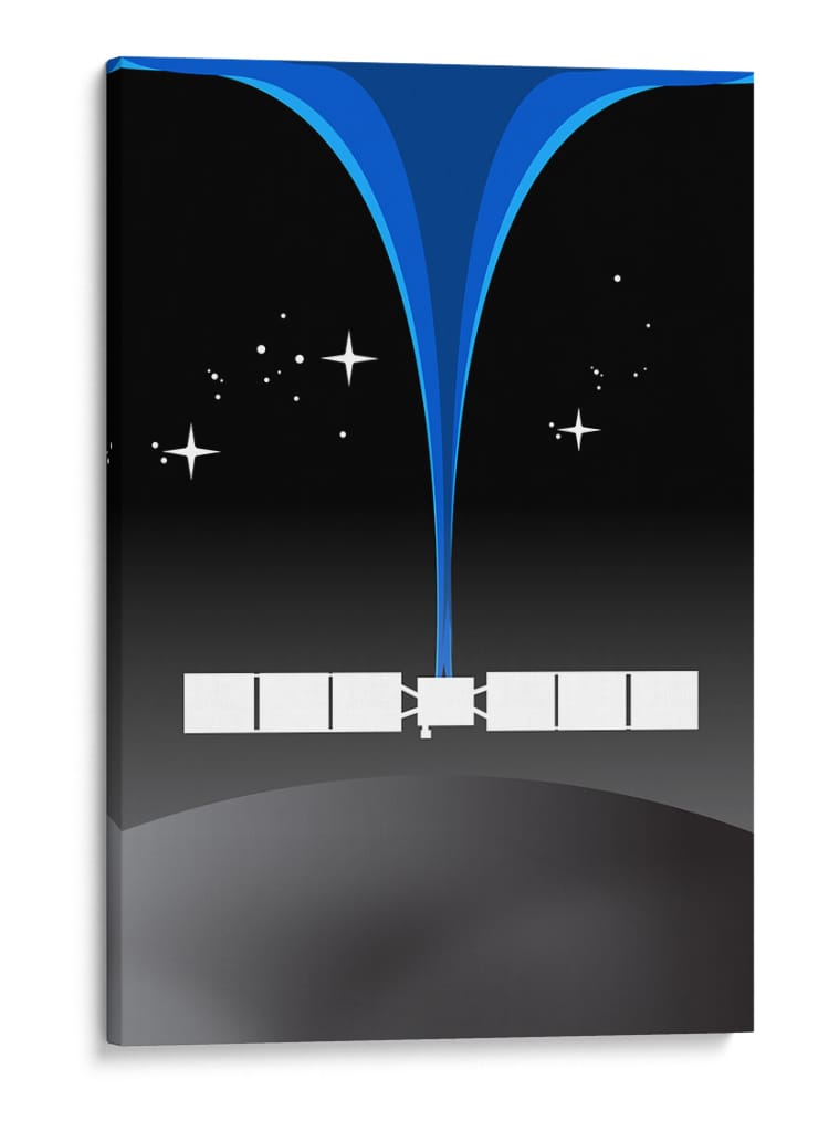 Arte espacial retro - Nicholas | Cuadro decorativo de Canvas Lab