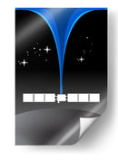 Arte espacial retro - Nicholas | Cuadro decorativo de Canvas Lab