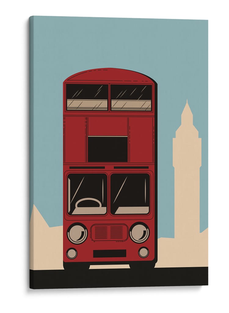 Autobús de Londres - Nicholas | Cuadro decorativo de Canvas Lab
