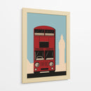 Autobús de Londres - Nicholas | Cuadro decorativo de Canvas Lab