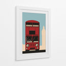 Autobús de Londres - Nicholas | Cuadro decorativo de Canvas Lab