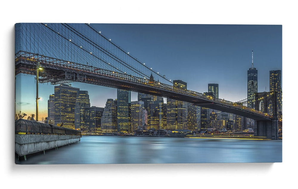 Atardecer en el puente de Brooklyn - Michael Jurek | Cuadro decorativo de Canvas Lab