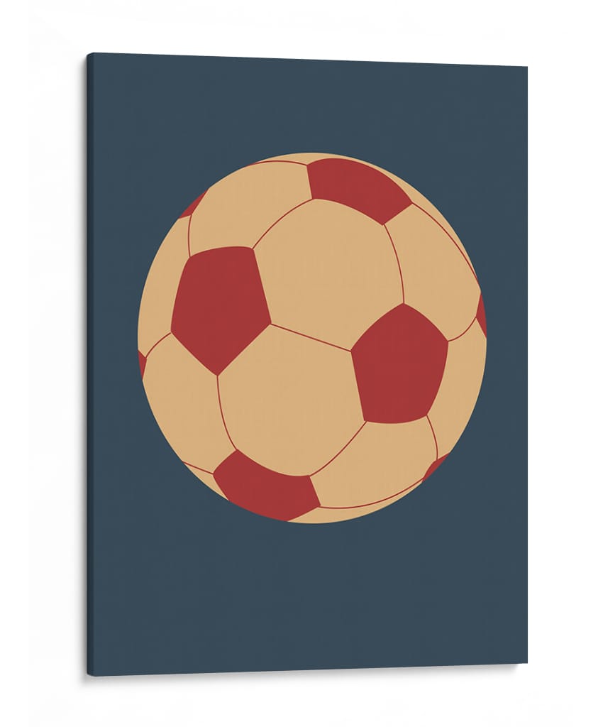 Balón de fútbol - Nicholas | Cuadro decorativo de Canvas Lab