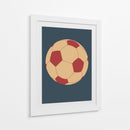 Balón de fútbol - Nicholas | Cuadro decorativo de Canvas Lab