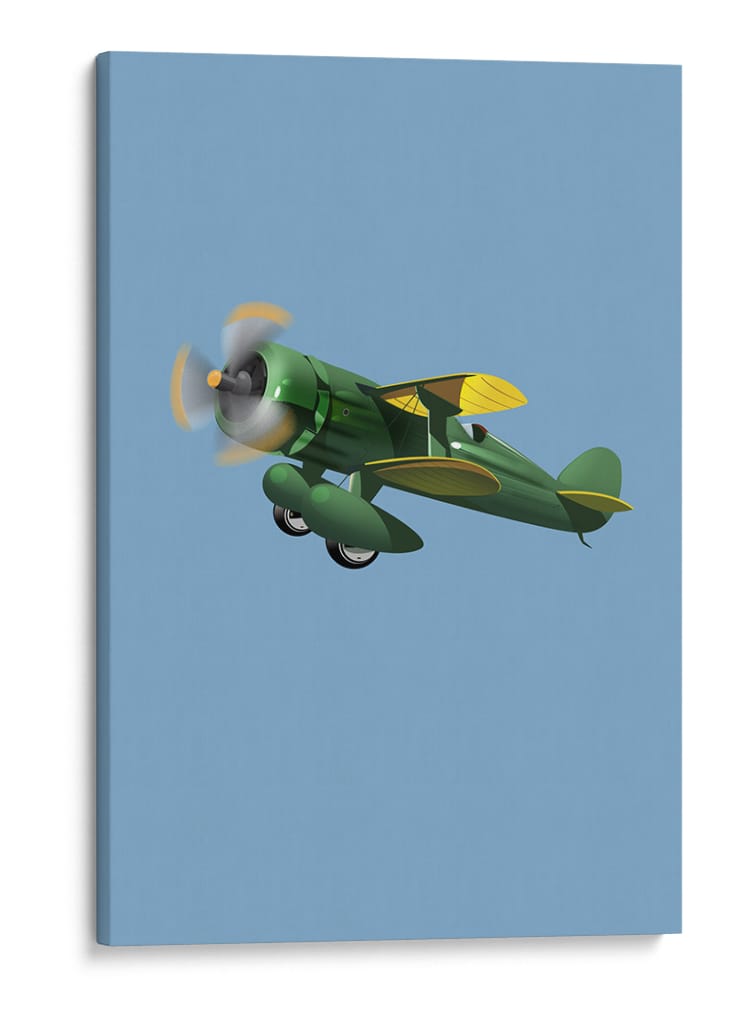 Avión antiguo - Nicholas | Cuadro decorativo de Canvas Lab