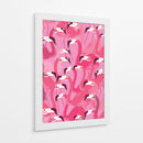 Bandada de flamencos - Nicholas | Cuadro decorativo de Canvas Lab