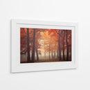 Bosque brumoso de otoño rojizo - Ildiko Neer | Cuadro decorativo de Canvas Lab