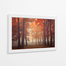 Bosque brumoso de otoño rojizo - Ildiko Neer | Cuadro decorativo de Canvas Lab
