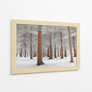 Bosque de hoja perenne nevado - Dragisa Petrovic | Cuadro decorativo de Canvas Lab