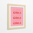 Cow Girls Cow Girls Cow Girls - Anyone Can Yeehaw | Cuadro decorativo de Canvas Lab